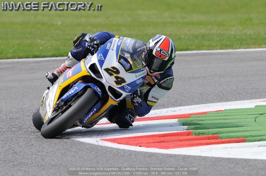 2009-05-09 Monza 1428 Superbike - Qualifyng Practice - Brendan Roberts - Ducati 1098R